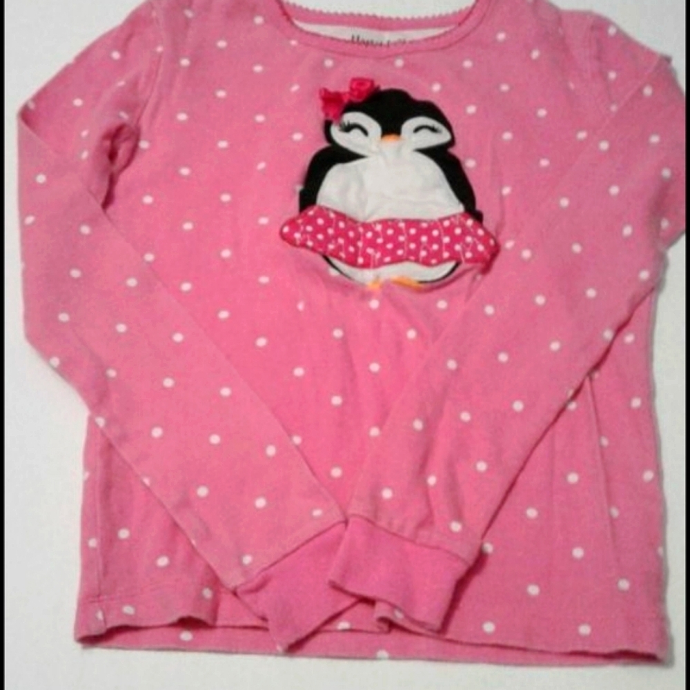 Hartstrings Pink Penguins Girls 10 Pajama Set - Picture 2 of 9